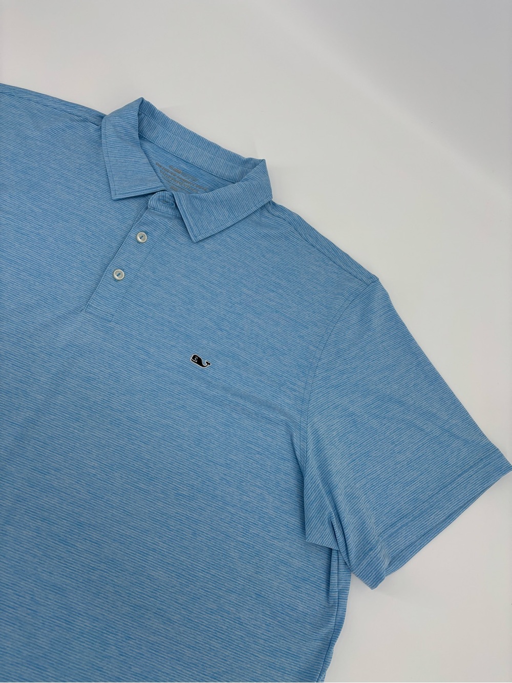 Vineyard Vines On The Go Sankaty Polo Shirt Mens XXL 2XL Performance Whale Logo